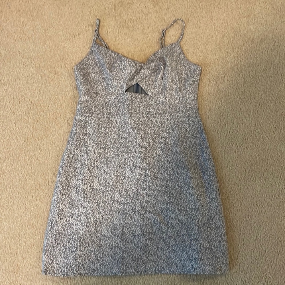 Mini dress with cutout